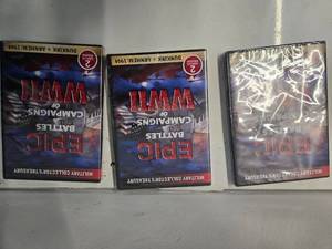 lot 61 image: Lot of 3 DVDs  Epic Battles & Campaigns of WWII Dunkirk & Arnhem 1944  2 Complete Programs ( NEW)