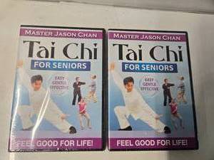 lot 85 image: Lot of Two DVDs The Tai Chi for Seniors - Master Jason Chan (DVD, 2018) NEW