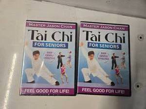 lot 90 image: Lot of Two DVDs The Tai Chi for Seniors - Master Jason Chan (DVD, 2018) NEW