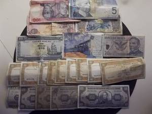 21 Assorted Foreign Currency Bills