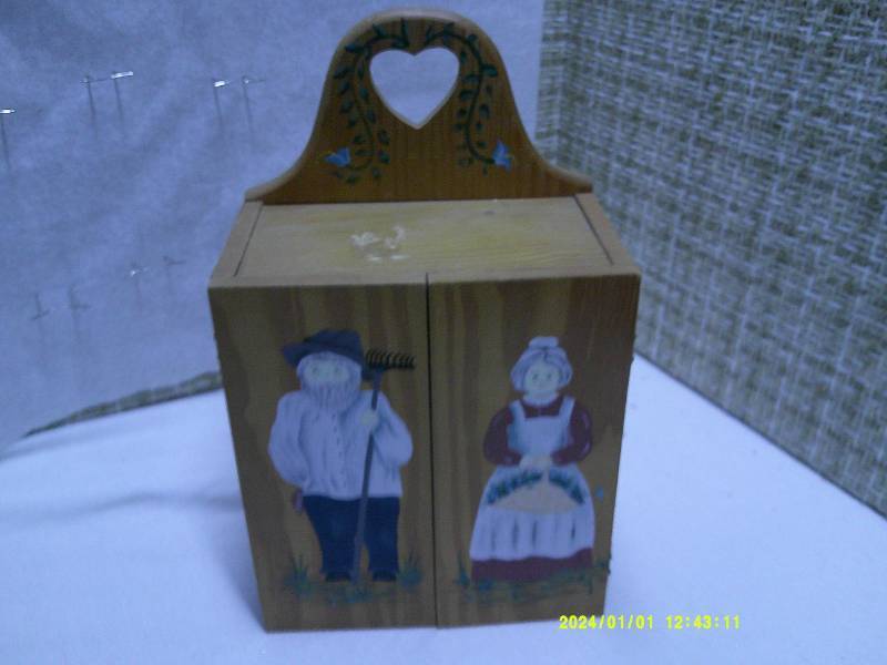 Wooden Box with shot glasses