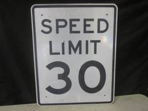 (BR1) Retired Speed Limit 30 Road...