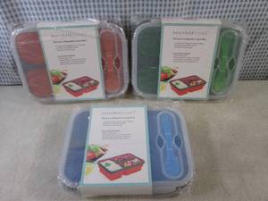 (CS) 3 Silicone Collapsible Lunch B...