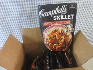 (B-1) 6 Pouches of Campbells Sauce...