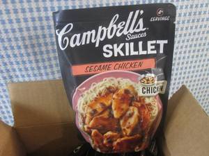(B-1) 6 Pouches of Campbells Sauce...