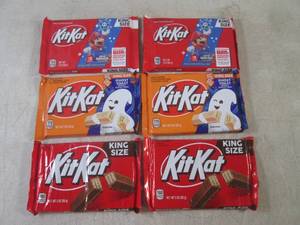 (B-1) 6 King Size Kit Kat Candy Bar...