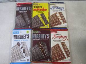 (B-1) 6 Giant Hersheys 25pc Candy ...