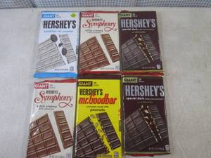 (B-1) 6 Giant Hersheys 25pc Candy ...