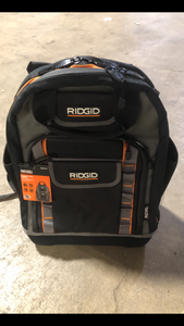 RIDGID 15 in. 55 Pocket Professional Grade Tool Backpack     Customer Returns See Pictures