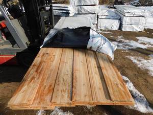 1 x 8 Western Red Cedar Shiplap  Nickel Gap  - 378 Linear Feet