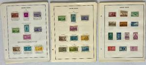 lot 26 image: Assorted Pages from Stamp Album Collection Years 1950 -1964 plus other US Stamps