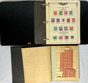 lot 29 image: United States Postal Issues Album and Universal Stock Book Of Stamps