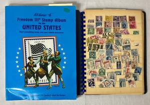 lot 59 image: Freedom III Stamp Album for the United States and Album with United States Stamps from 1870s and newer
