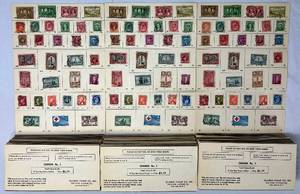 lot 77 image: Globus Stamp Co Canada No 1 Stamp Sheets - 90- Stamps dating back to 1870s (LOT #1)