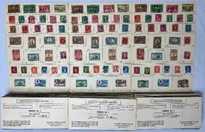 lot 78 image: Globus Stamp Co Canada No 1 Stamp Sheets - 90- Stamps dating back to 1870s (LOT #2)