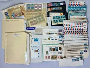 lot 79 image: Large Lot of United Nations Stamps, Postcards, Airmail, First Day Issue Cards