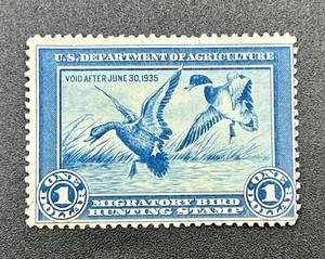 1934 $1 U.S. Federal Migratory Bird Hunting Stamp