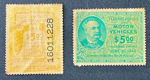 lot 4 image: Federal Use Tax on Motor Vehicle Stamps
