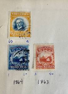 lot 106 image: Selection of Stamps from Costa Rica - dating back to 1863