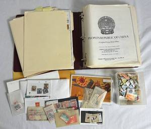 lot 105 image: Peoples Republic of China Stamp Album and China Stamps from 1897
