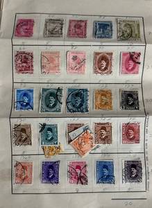 lot 115 image: Collection of Postage Stamps from Egypt dating back to 1882