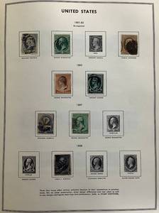 lot 151 image: United States Liberty Stamp Album with stamps dating back to 1851