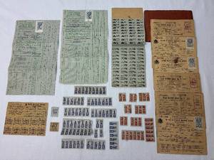 United States World War II Ration Books & Stamps, Basic Mileage Ration Stamps, Fuel Oil Ration Paperwork