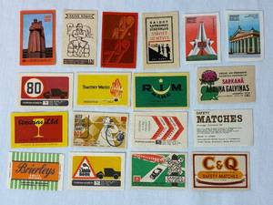 lot 217 image: Vintage Matchbox Labels from USSR and UK Lot 6