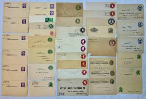 lot 207 image: United States Prepaid Envelopes and Postcards from early 1900s