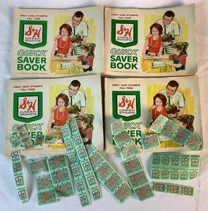 lot 185 image: S & H Green Stamps Quick Saver Books and Stamps