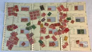 lot 157 image: US Internal Revenue Documentary Stamps dating back to 1860s
