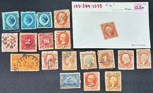 lot 248 image: United States Early Postage Stamps with Internal Revenue Stamps