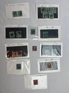 lot 235 image: United States Postage Stamps Scott #147, #153, #157, #158, #178, #179, #182 and #184