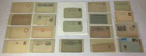 lot 270 image: Variety of Vintage International Prepaid Postal Cards and Registered Letters