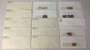 lot 276 image: 15 Envelopes of International Stamps Lot #1