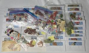 lot 322 image: Large Selection of Postage Stamps from 40 Countries
