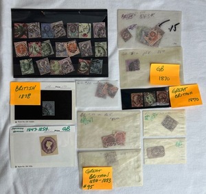 lot 326 image: Grouping of Great Britain Stamps from the late 1800s
