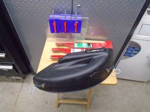 lot 111 image: Craftsman 3 48 blades with with mulching cover. As shown.