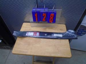 lot 128 image: Craftsman 46 high lift blade set. As shown.