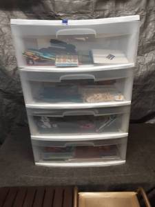 lot 66 image: Craft Supplies Storage Drawers with Art Materials