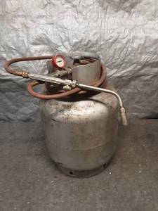 lot 67 image: Propane Gas Bottle with Torch and Regulator