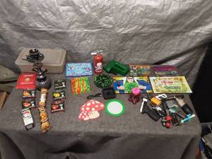 lot 70 image: Collection of Smoking Accessories and Grinders with  Art Trays