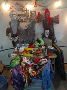 lot 85 image: Extensive Collection of Halloween Decorations and Costumes