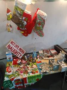 lot 86 image: Assorted Holiday Decor and Stockings Collection