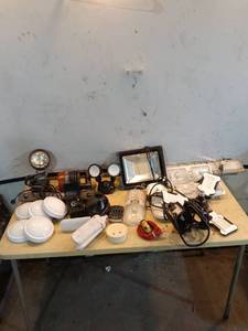 lot 94 image: Assorted Lot of Industrial and Household Light Fixtures