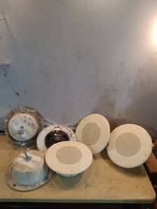 lot 107 image: Set of 5 Quam Professional Series Ceiling Loudspeakers