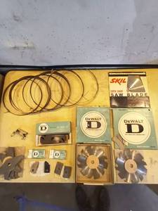 lot 115 image: Lot of DeWalt and Skil Saw Blades and Accessories