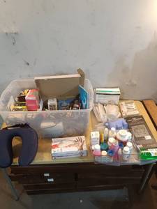 lot 120 image: Assorted Household Items with Personal Care Products and Medical Supplies