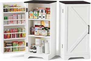 lot 7 image: Teekyooly 35 Tall Pantry Cabinet