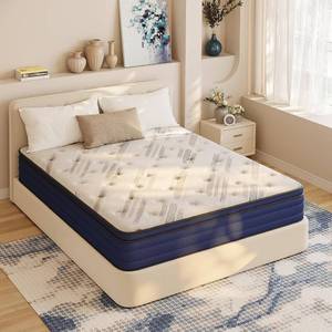 lot 19 image: BedsPick Queen 10 Hybrid Mattress in a Box